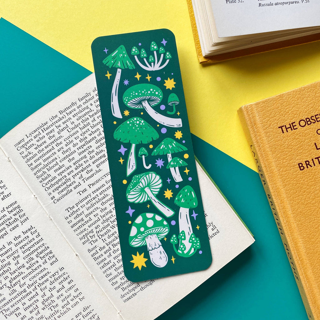 Green Mushroom Bookmark | Stacey McEvoy Caunt