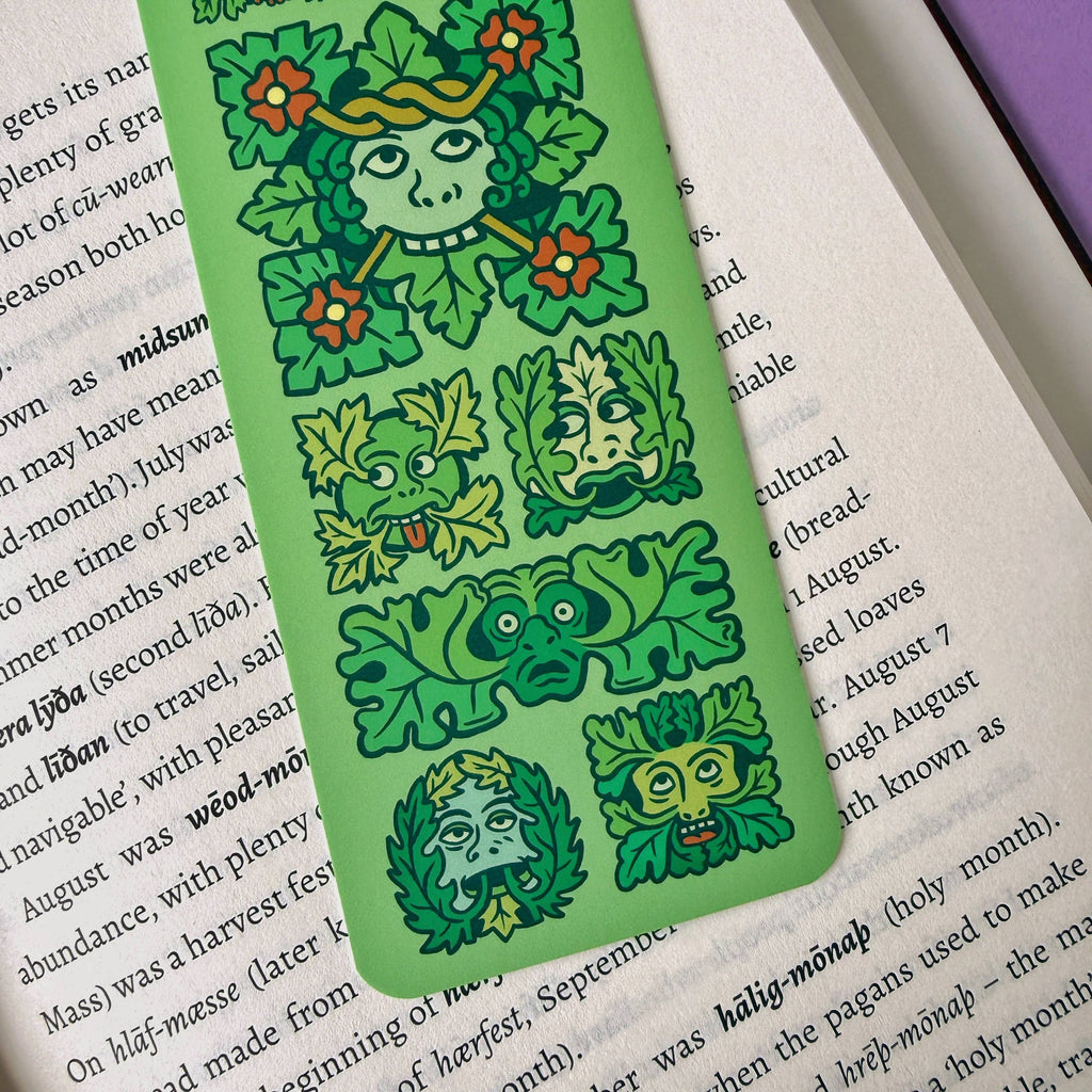 Green Man Folklore Bookmark | Stacey McEvoy Caunt