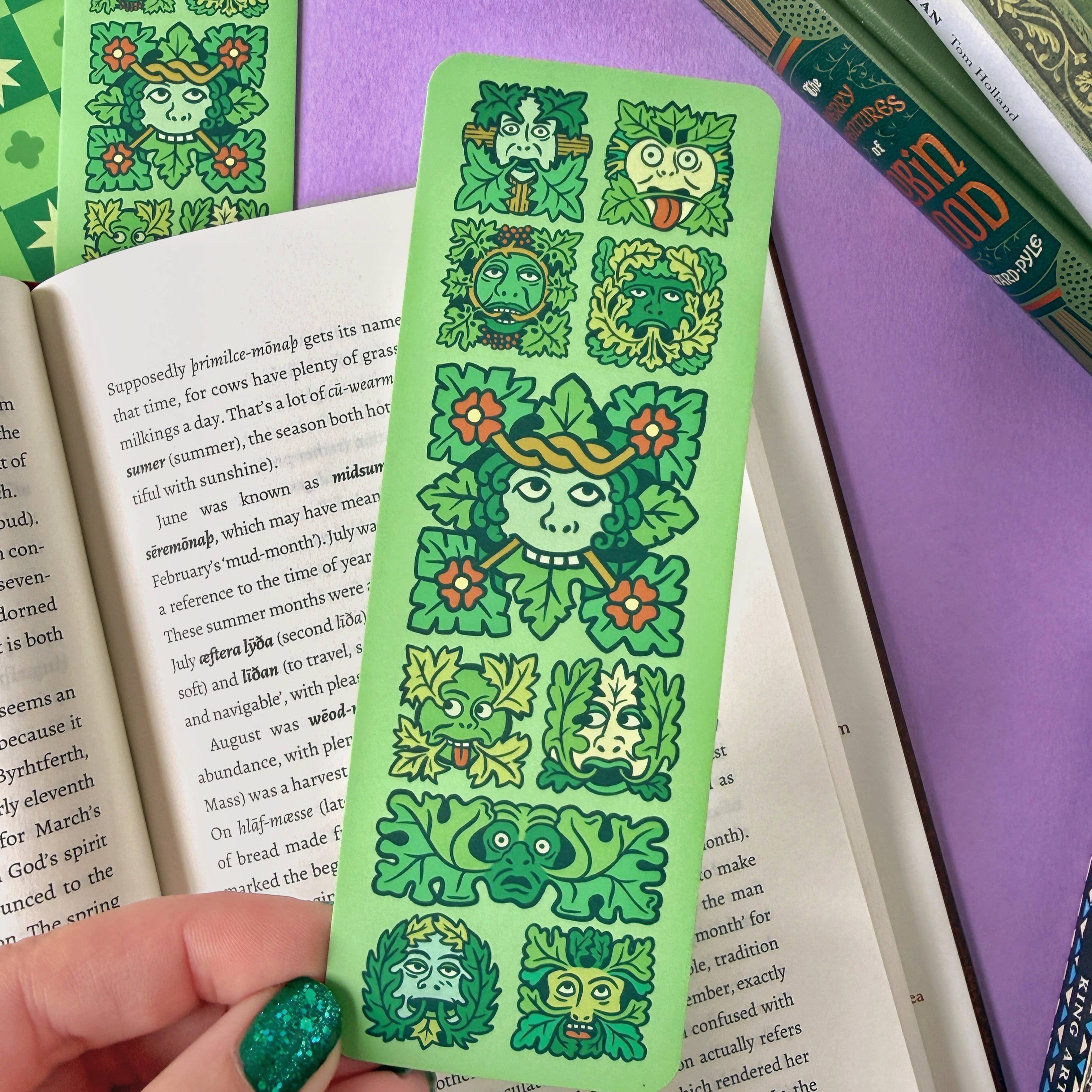 Green Man Folklore Bookmark | Stacey McEvoy Caunt