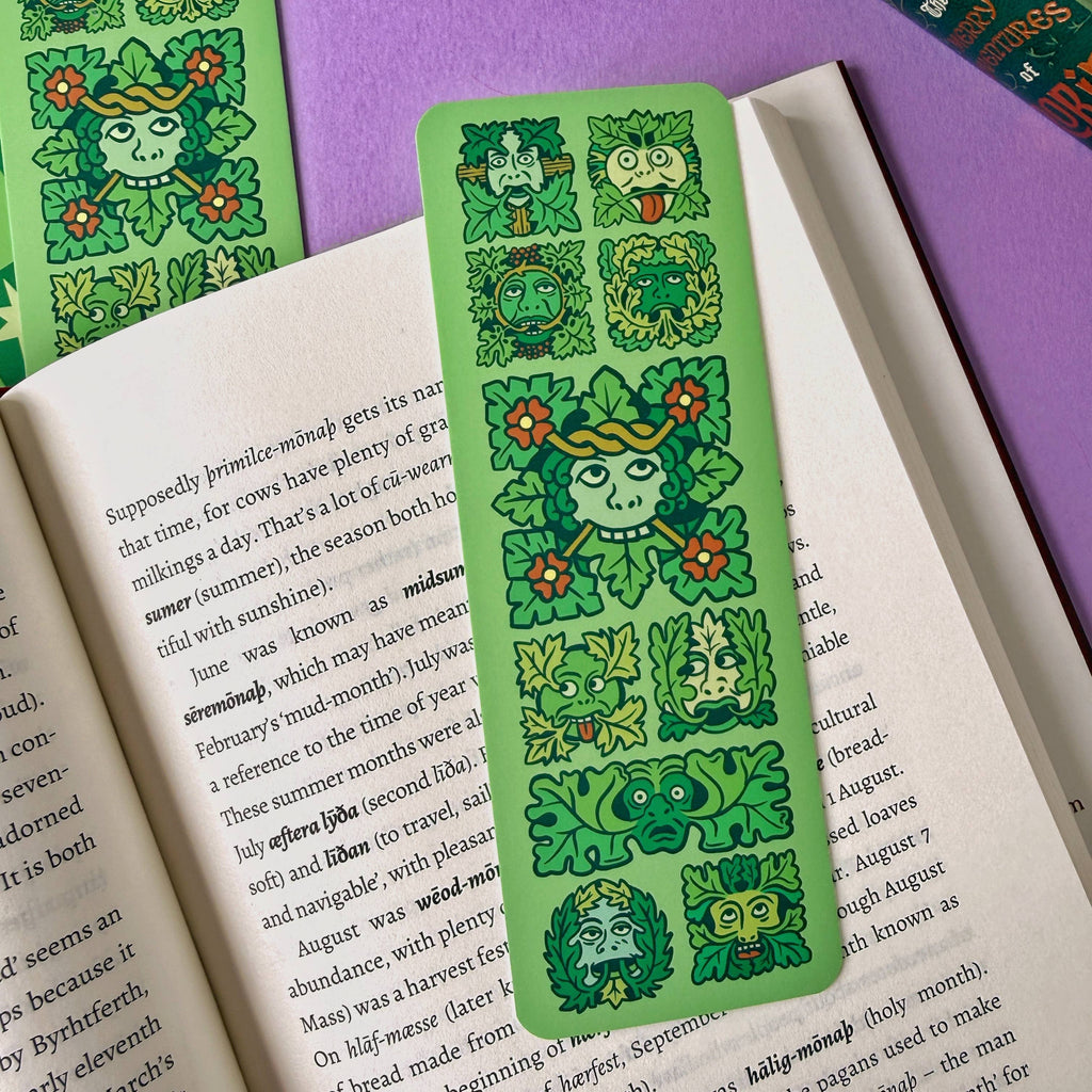Green Man Folklore Bookmark | Stacey McEvoy Caunt