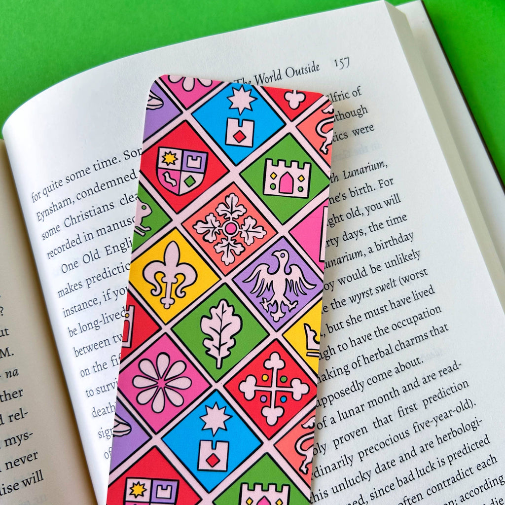 Medieval Tile Pattern Bookmark | Stacey McEvoy Caunt