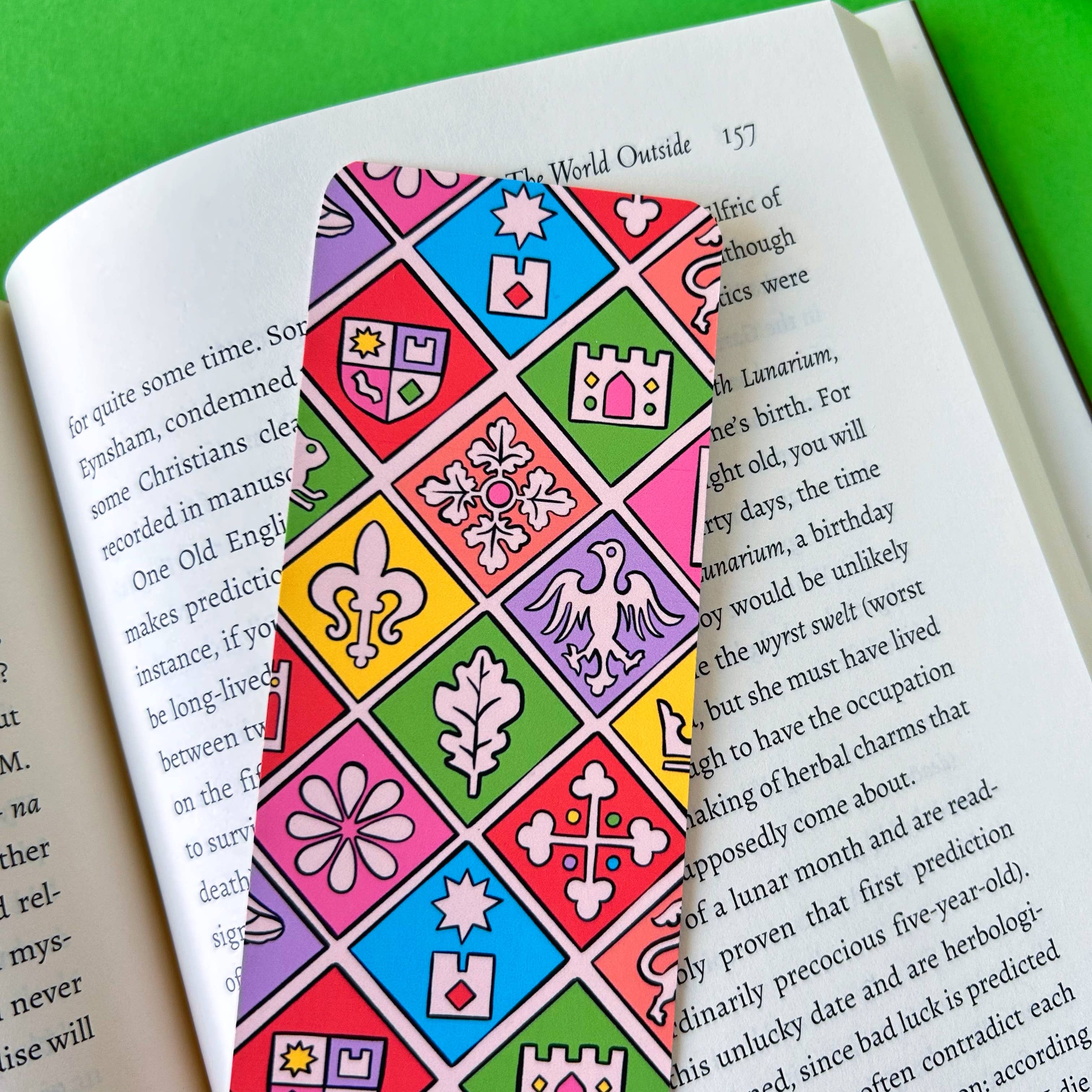 Medieval Tile Pattern Bookmark | Stacey McEvoy Caunt