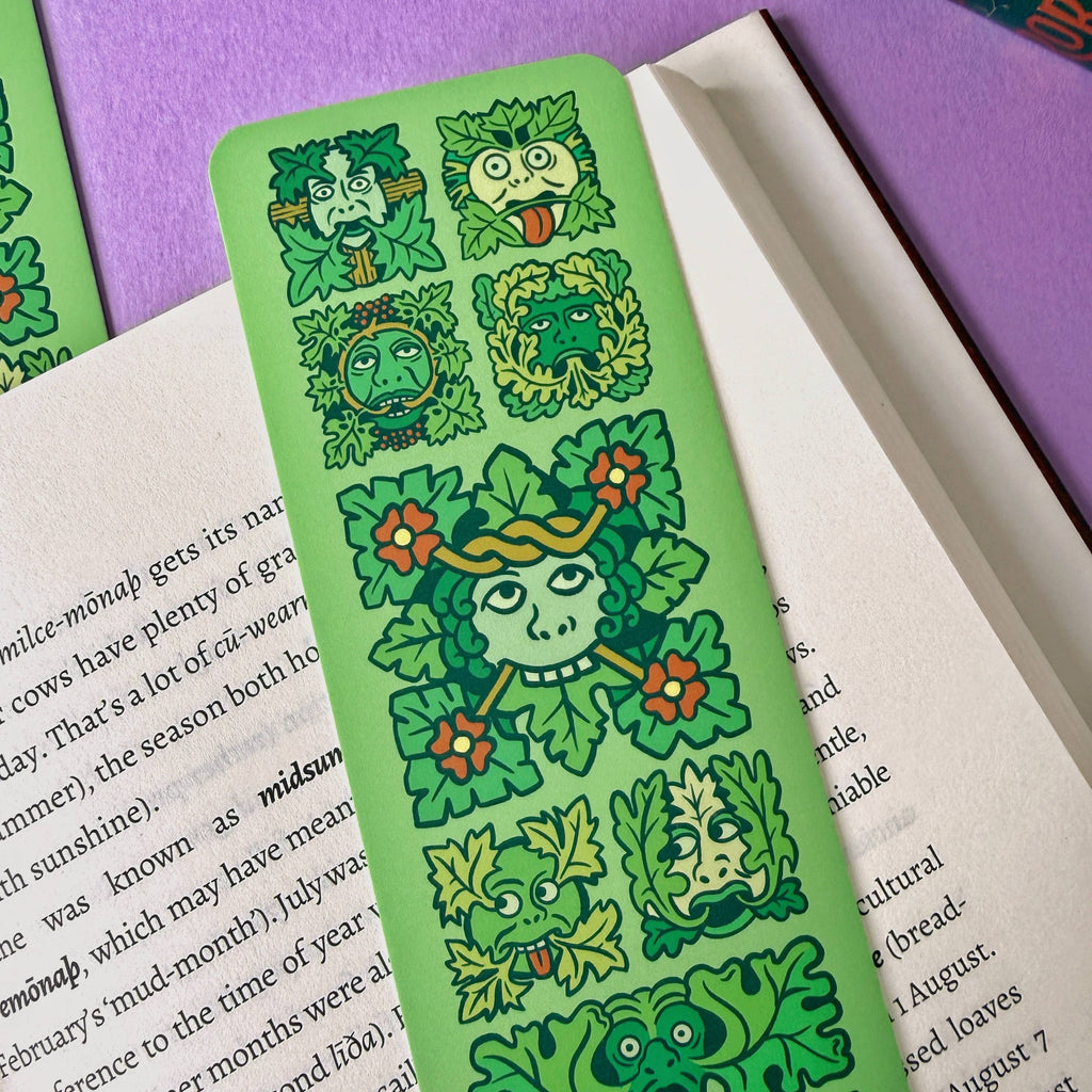 Green Man Folklore Bookmark | Stacey McEvoy Caunt