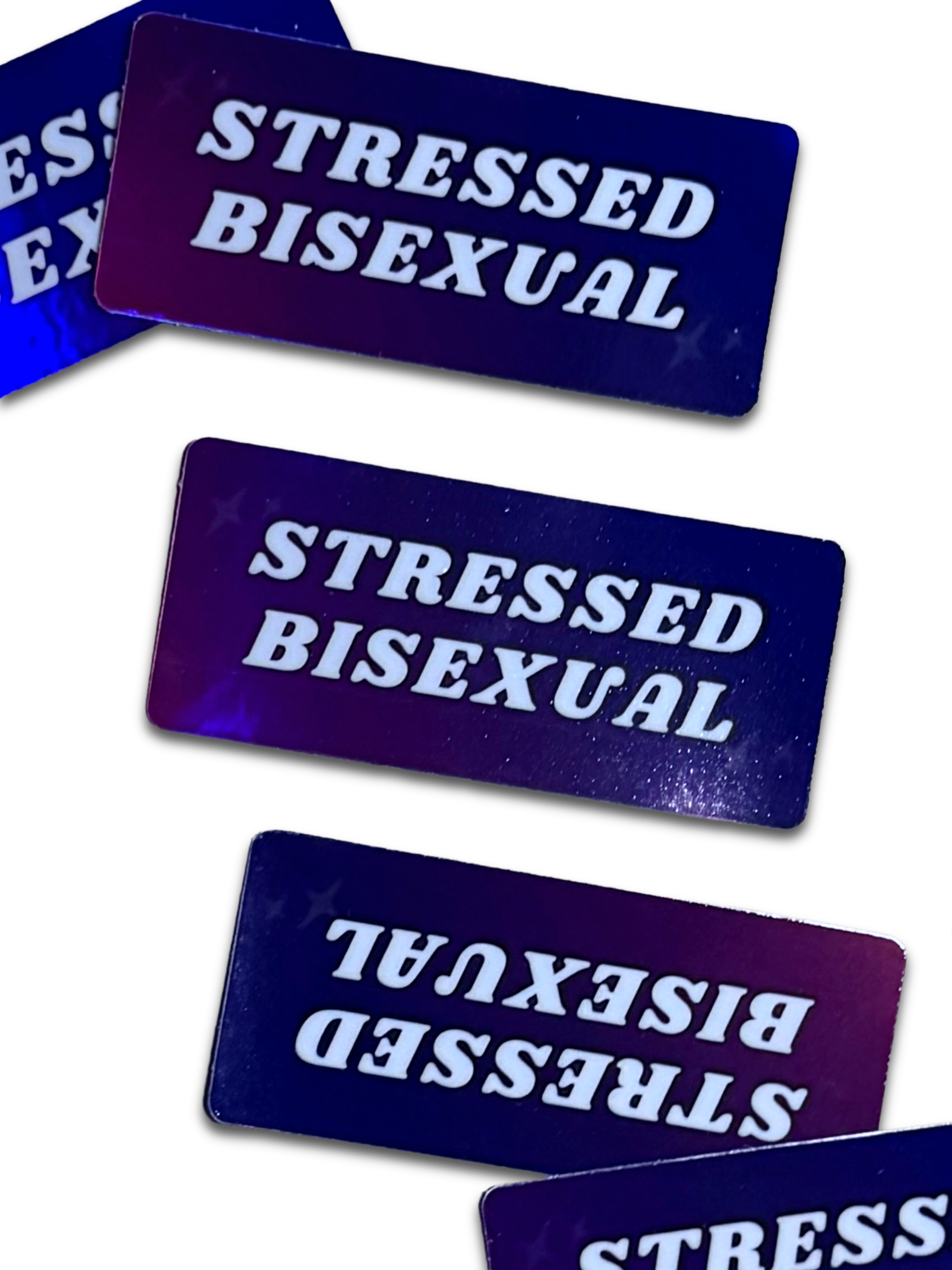 Stressed Bisexual Sticker | Meltdown Studio