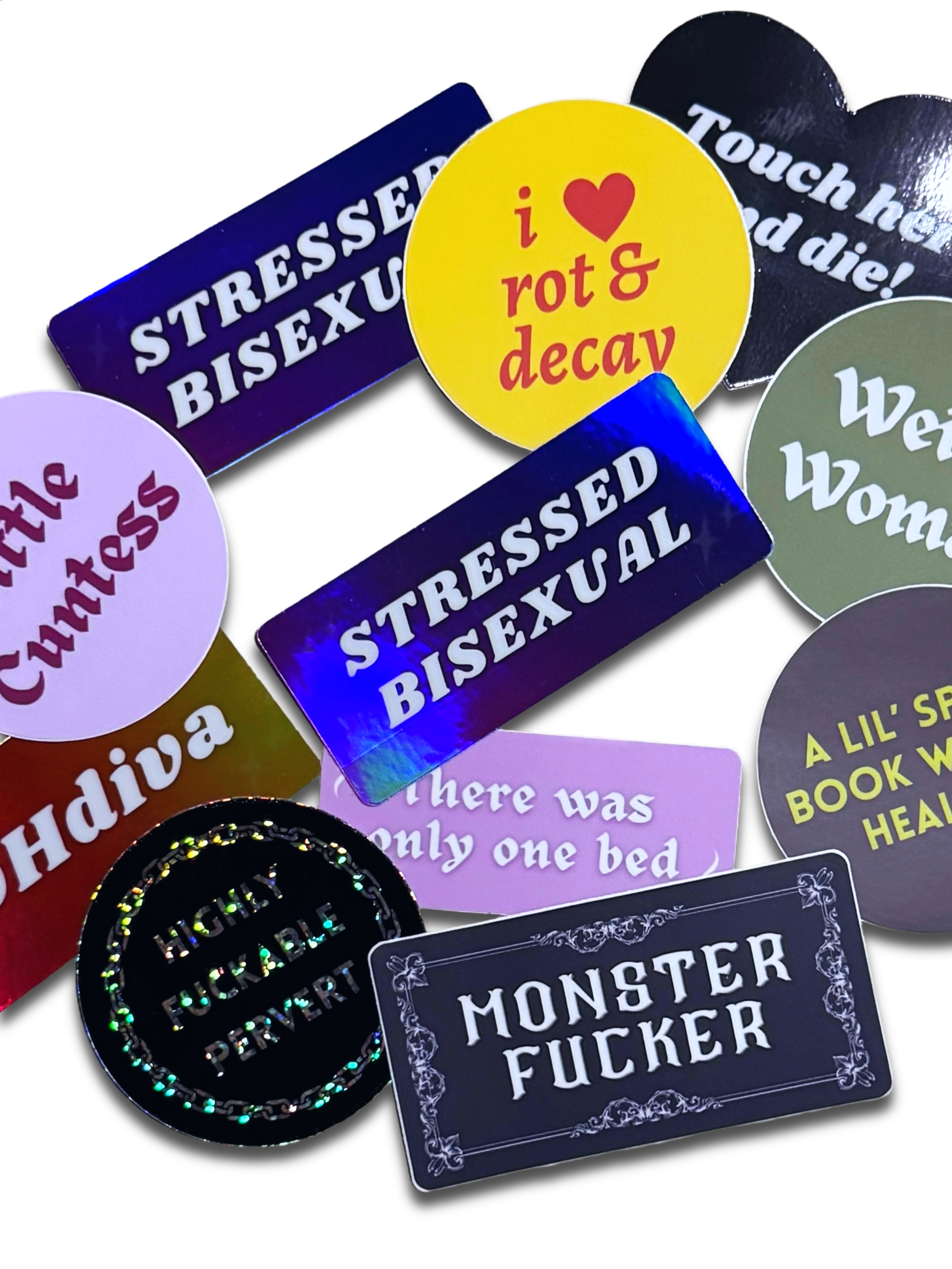 Stressed Bisexual Sticker | Meltdown Studio