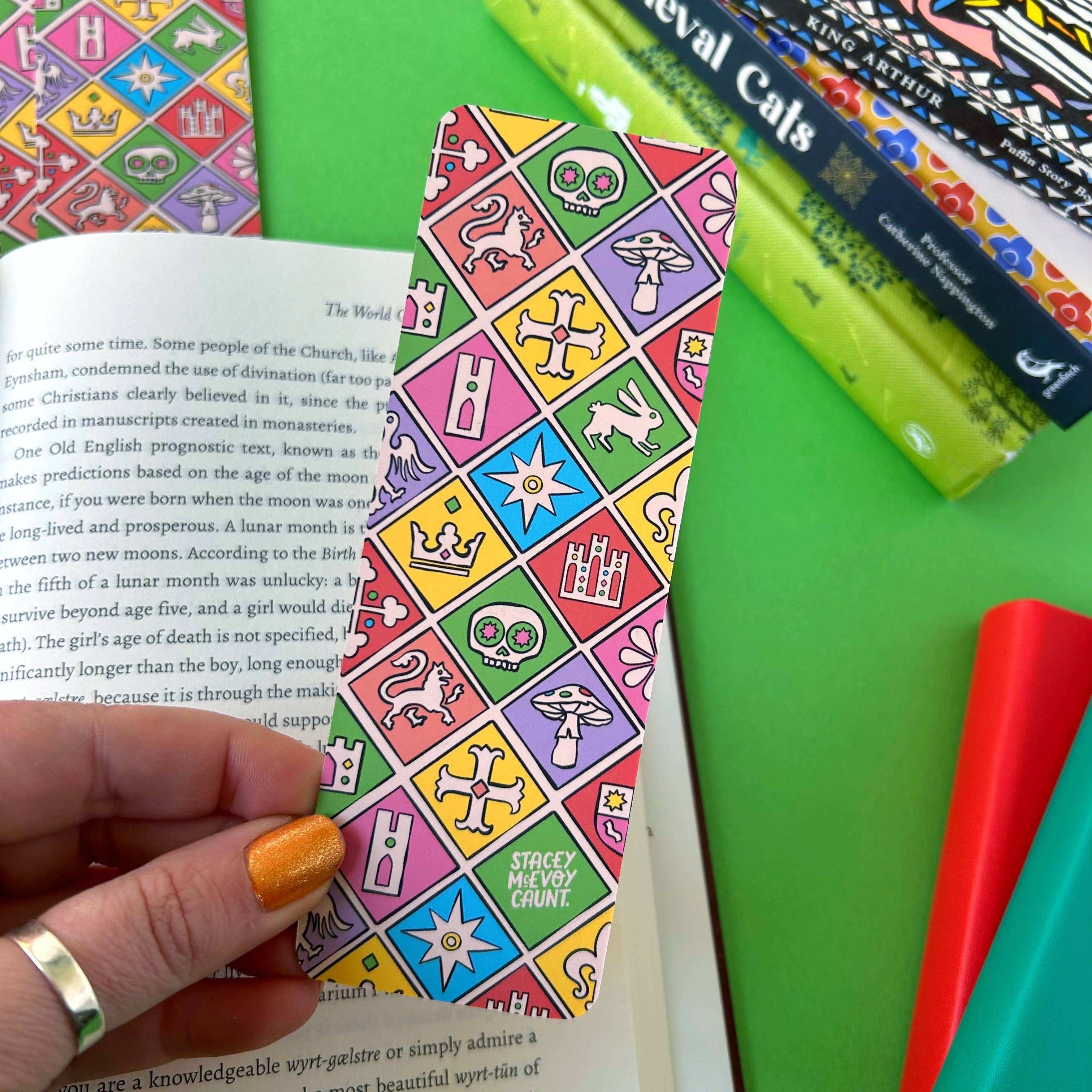 Medieval Tile Pattern Bookmark | Stacey McEvoy Caunt