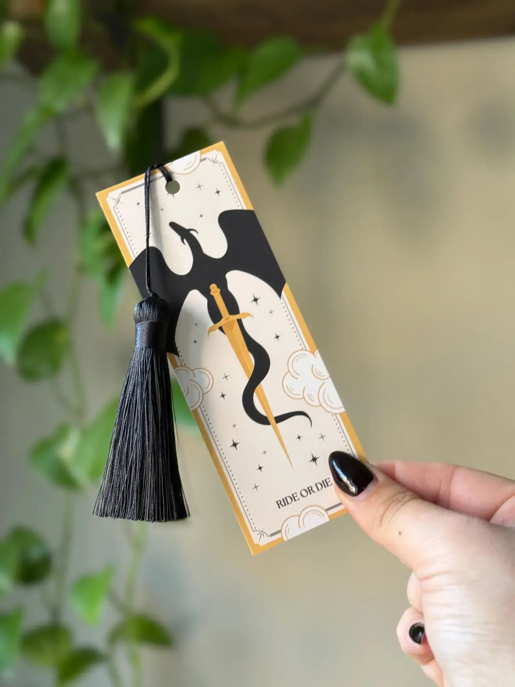 Fourth Wing Inspired Fantasy Tassel Bookmark | Good Girls Book Club