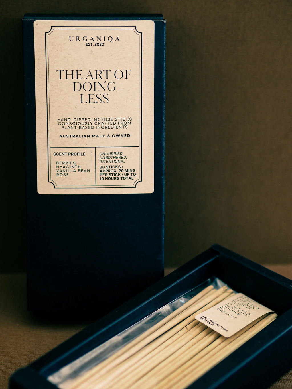 The Art of Doing Less | Handmade Incense Sticks by Urganiqa
