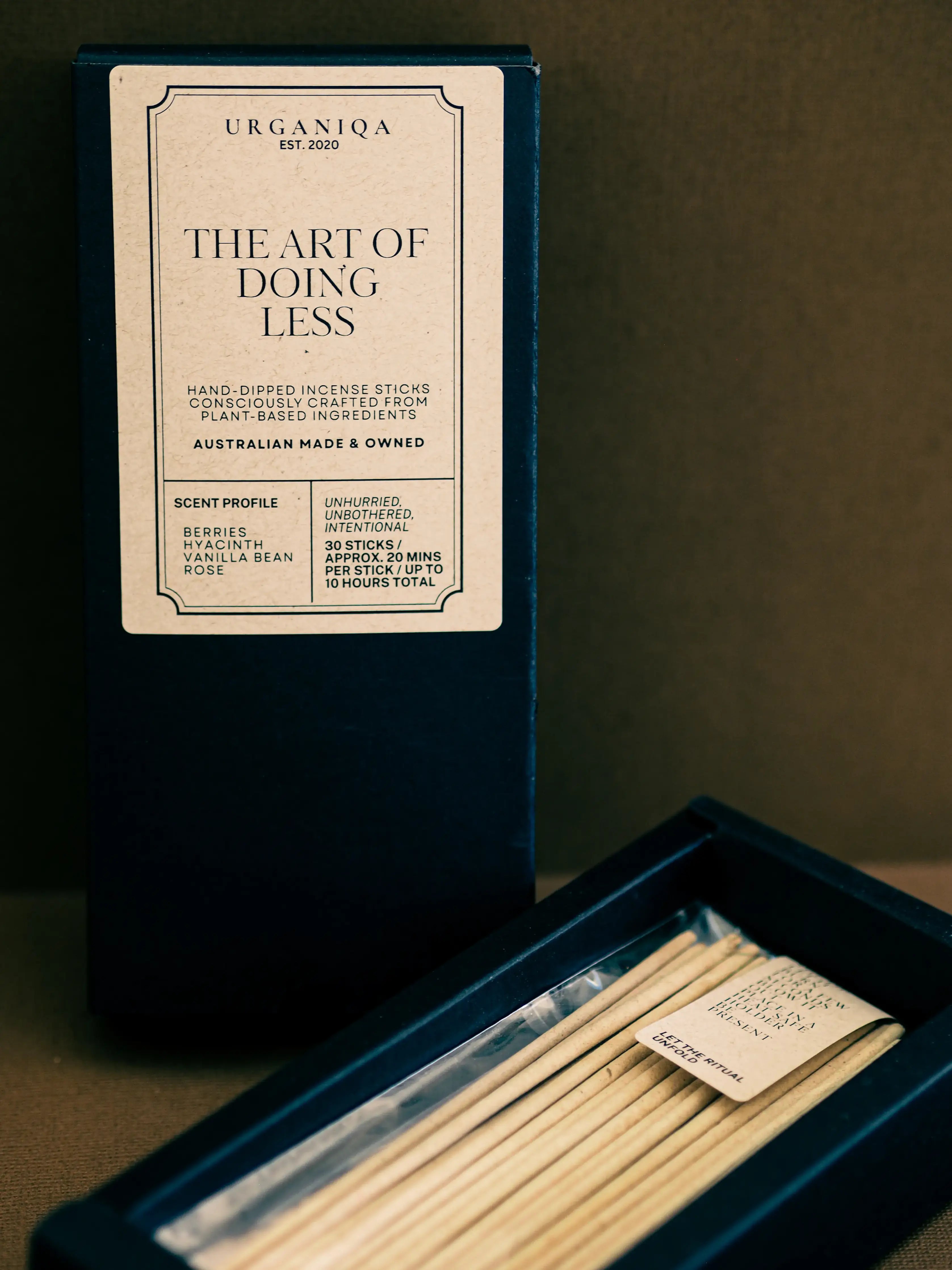 The Art of Doing Less | Handmade Incense Sticks by Urganiqa