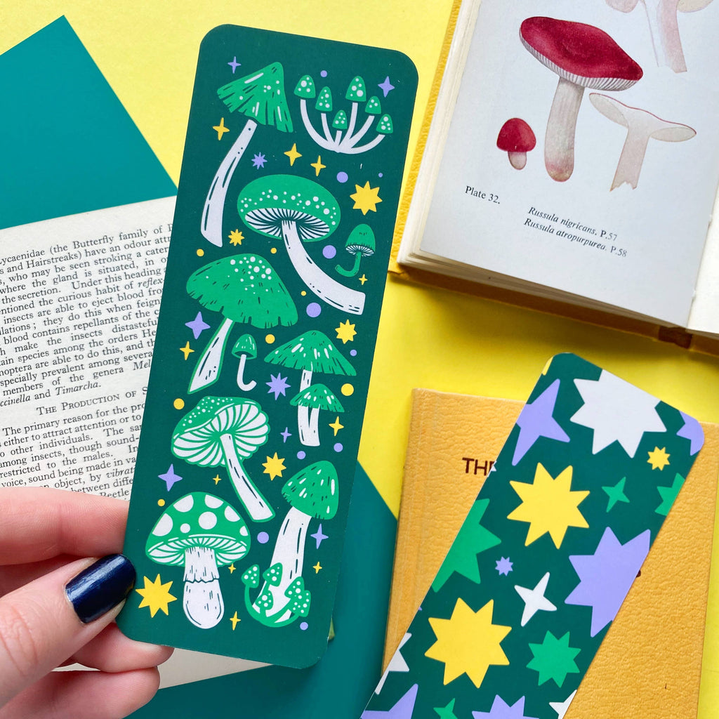 Green Mushroom Bookmark | Stacey McEvoy Caunt